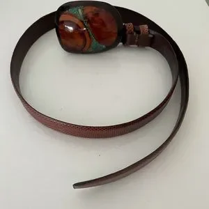 Jeff Deegan | Accessories | Jeff Deegan Brown Lizard Belt  display picture 2